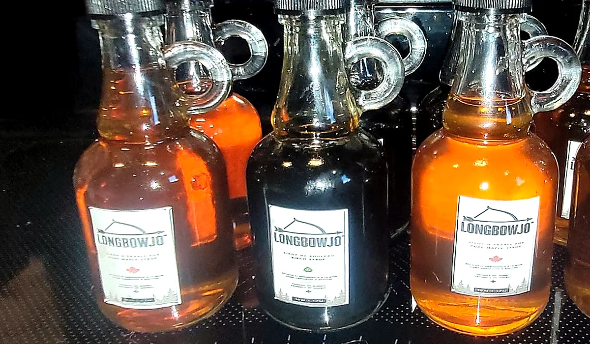 Bouteilles de sirops saisonniers LongbowJo